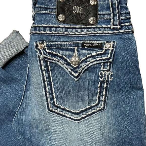 MIss Me JE5014EP15 Easy Capri Jean  Sz: 27 - Picture 2 of 9
